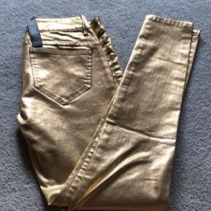 Gold jeans
